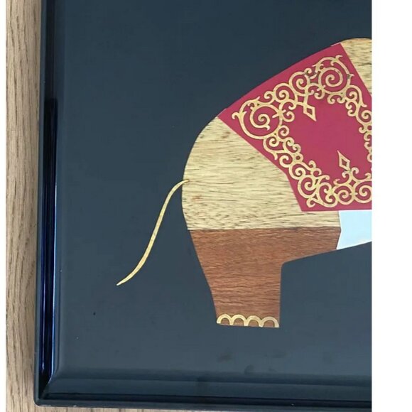 Vintage Couroc of Monterey Elephant Tray - Picture 8 of 12